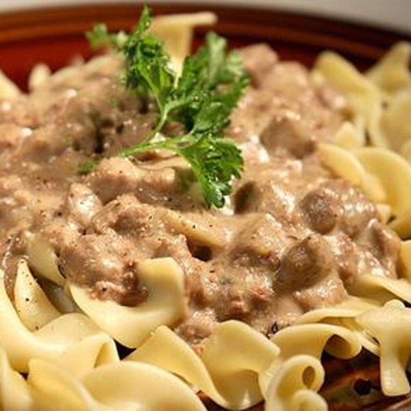 Cream Cheese Steak Stroganoff