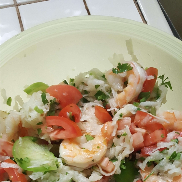 Shrimp, Jicama and Chile Vinegar Salad