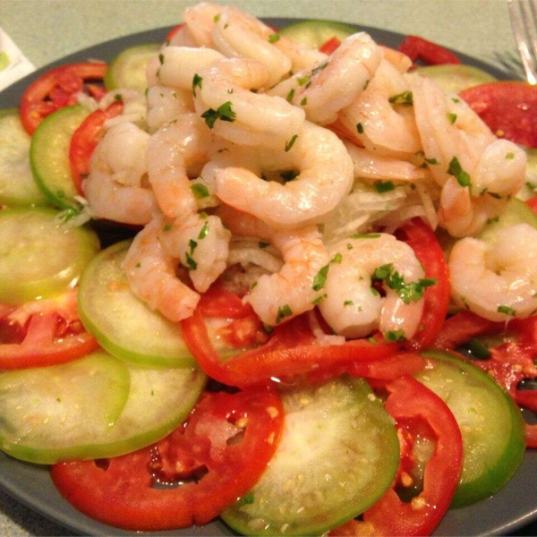 Shrimp, Jicama and Chile Vinegar Salad