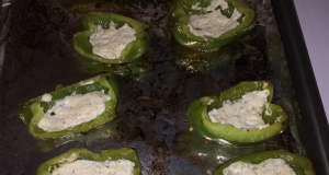 Grilled Bell Peppers with Goat Cheese
