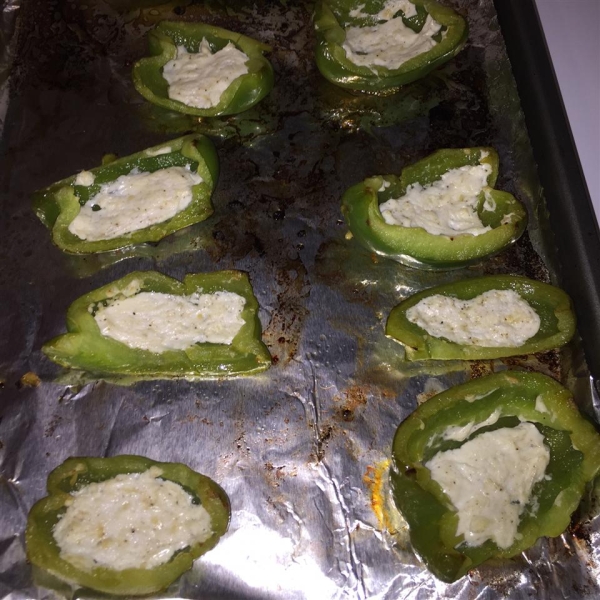 Grilled Bell Peppers with Goat Cheese