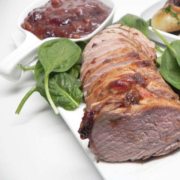 Instant Pot® Pork Loin in Cranberry-Dijon Sauce