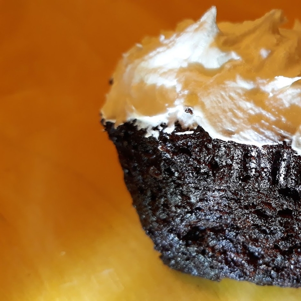 Dark Chocolate-Cherry Cupcakes