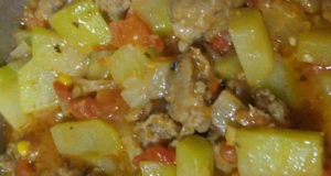 Chayote and Sausage Stew