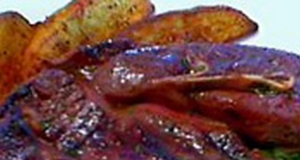 Grilled Lamb Shoulder Chops with Fresh Mint Jelly