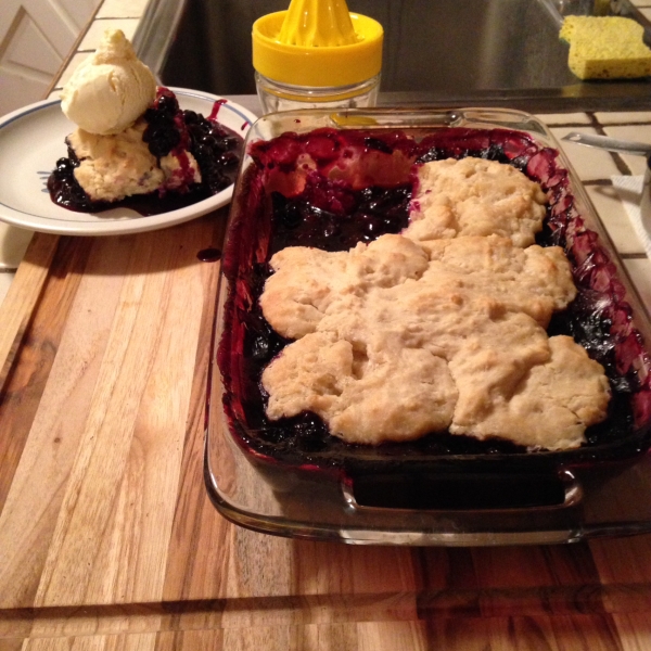 Lemon Blueberry Cobbler
