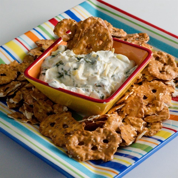 Spinach & Artichoke Dip from Pretzel Crisps®
