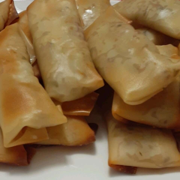 Baked Pork Spring Rolls