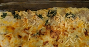 Cheesy Flounder Florentine