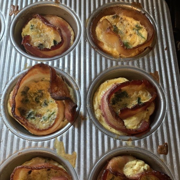 Mini Bacon Quiche Muffins