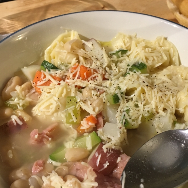 Ham and Tortellini Soup