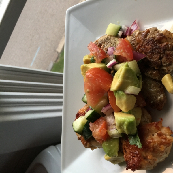 Cumin Rubbed Chicken with Avocado Salsa