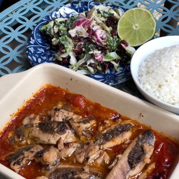 Pop's Tomato-Braised Sardines