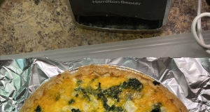 Potato, Spinach, and Cheese Quiche