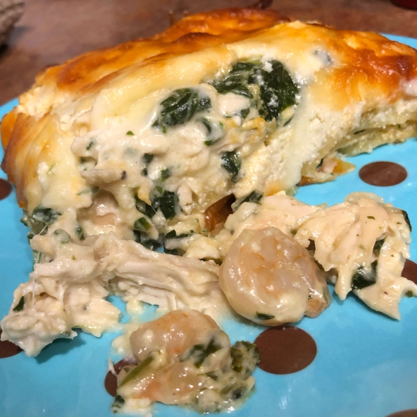 Sausage Spinach Alfredo Lasagna