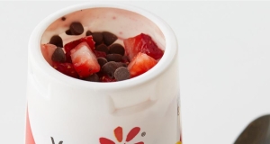 Double Chocolate-Dipped Strawberry Yogurt Cup