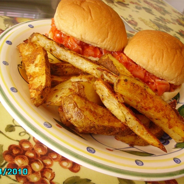 Cajun Spicy Potato Wedges