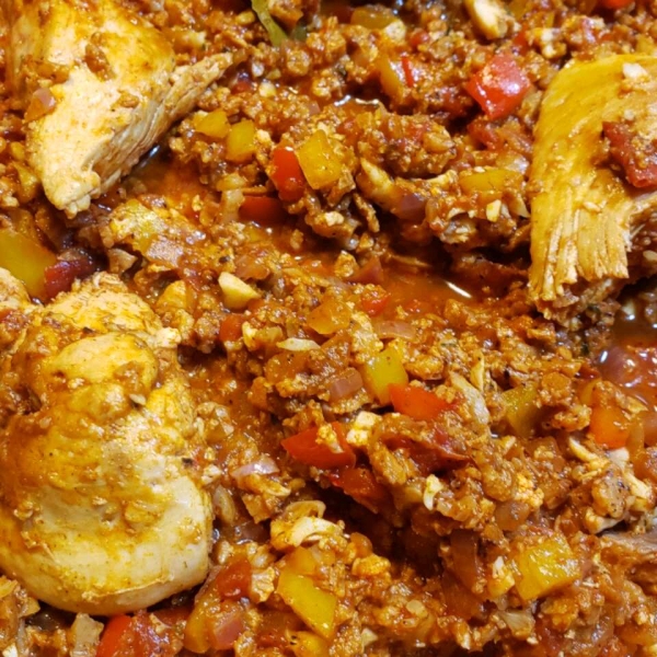 Mexican Paella with Cauliflower Rice