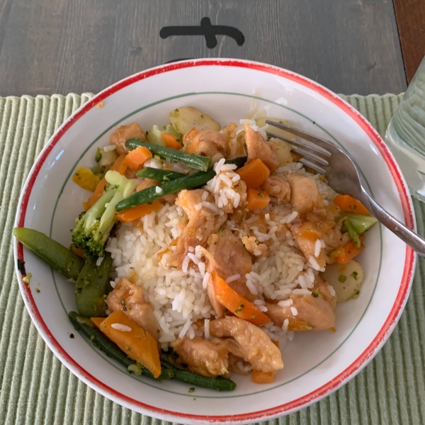 Yummy Orange Chicken and Rice