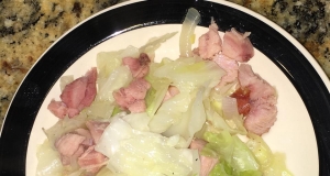 Fried Cabbage with Turkey