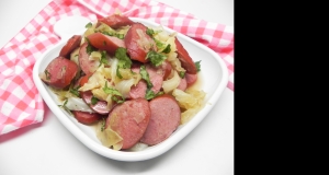 Cabbage Stir-Fry with Smoked Turkey Sausage