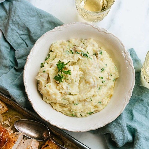 Creamy Buttermilk and Parsley Mashed Idaho Potatoes