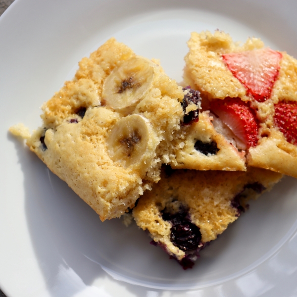 Sheet Pan Blueberry Muffin Tops