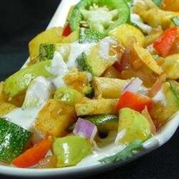 Mexican Veggies with Queso