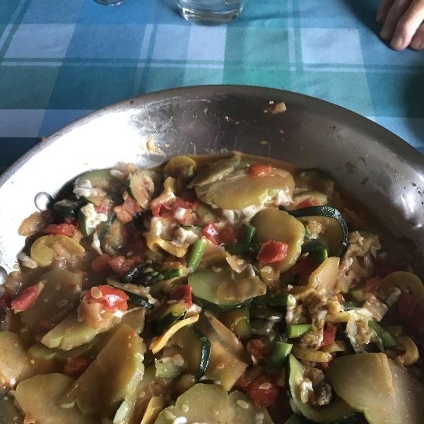 Mexican Veggies with Queso
