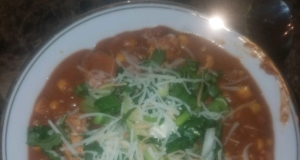 Chicken Tortilla Soup in the Slow Cooker