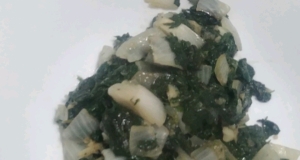 Ethiopian Spiced Cottage Cheese with Greens (Gomen Kitfo)