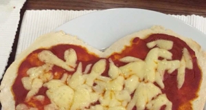 Liv and Zack's Romantic Heart Pizza