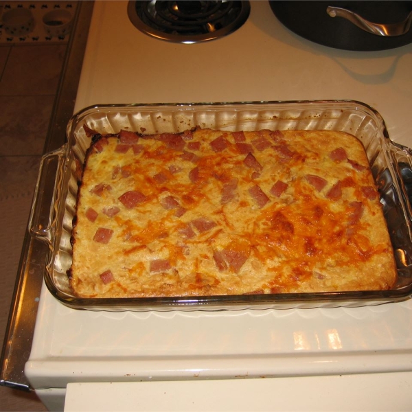 Spam and Cheese Casserole