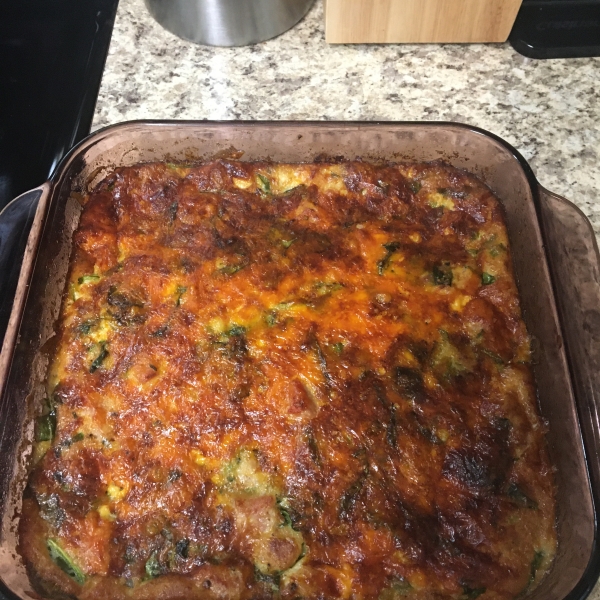 Spam and Cheese Casserole