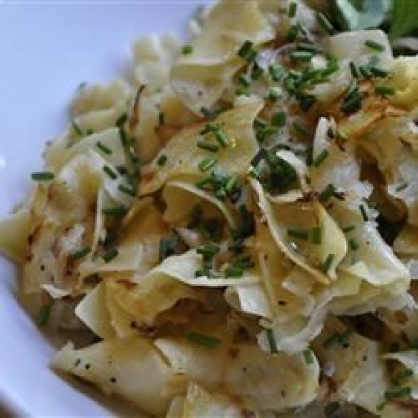 Kohlrabi and Egg Noodles