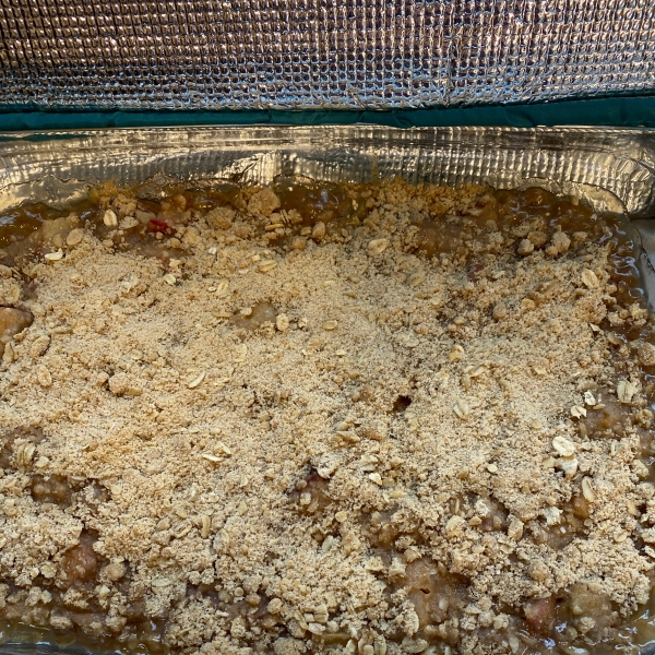 Easy Apple Rhubarb Crisp