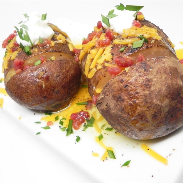 Loaded Hasselback Potatoes