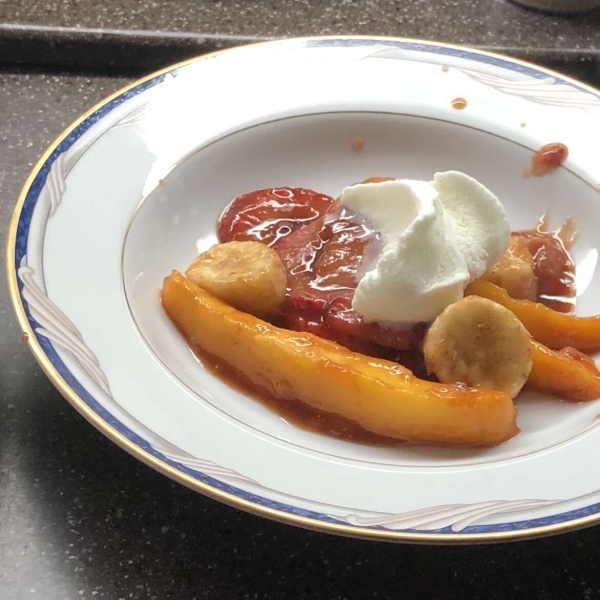 Tropical Fruit Flambé