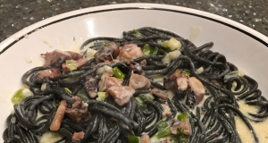 Squid Ink Pasta with Calamari