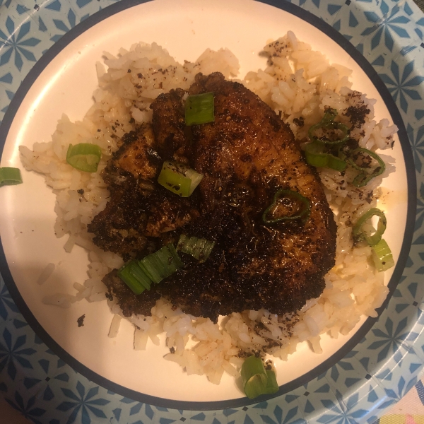 Blackened Catfish and Spicy Rice
