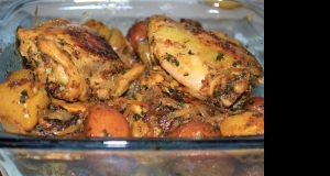 Lemon and Herb-Roasted Chicken and Potatoes
