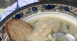 Greek Avgolemono Chicken Soup