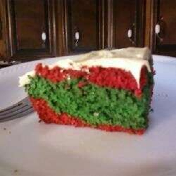 Red and Green Velvet Cake!