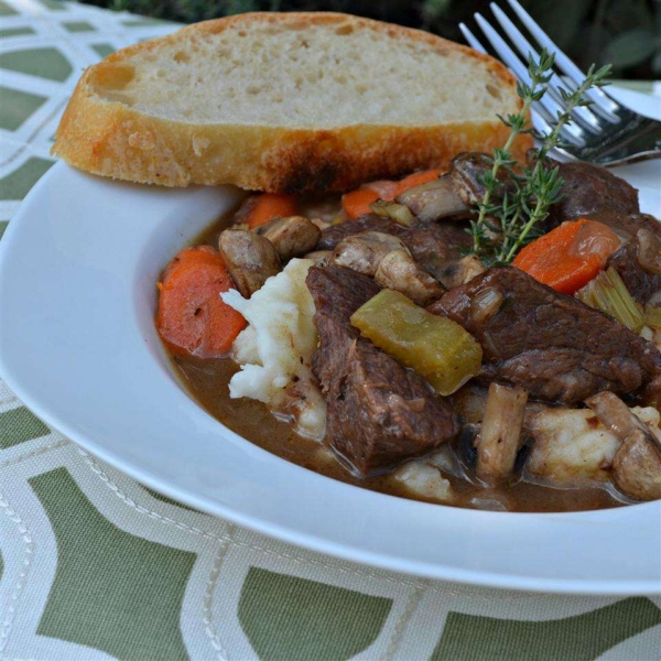 Beef Bourguignon Without the Burgundy