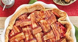 Bacon Topped Holiday Apple Pie
