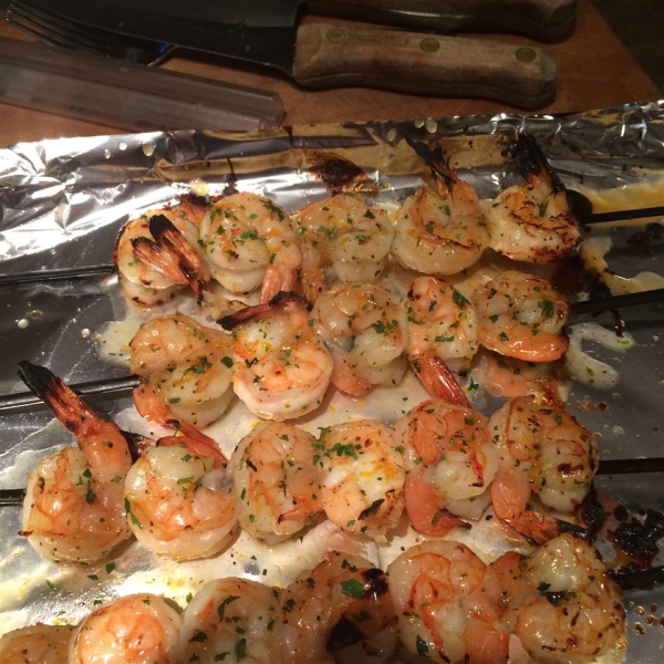Rum Glazed Grilled Shrimp