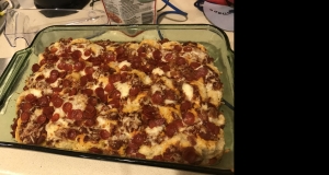 Impossibly Easy Pizza Bake