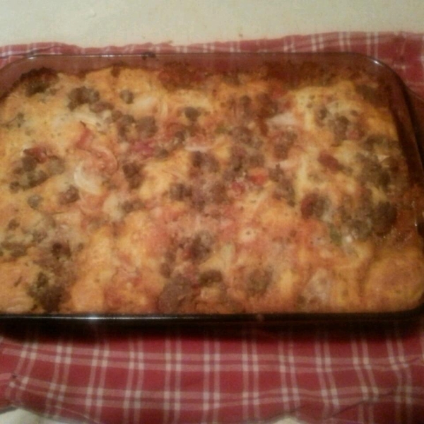 Impossibly Easy Pizza Bake