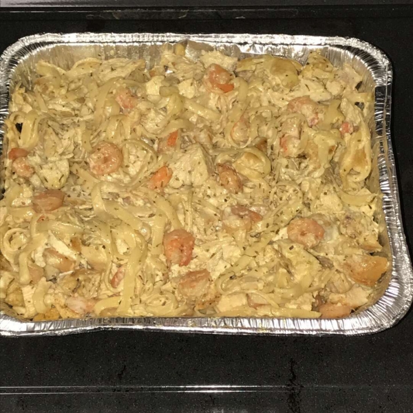 Grilled Shrimp and Chicken Pasta