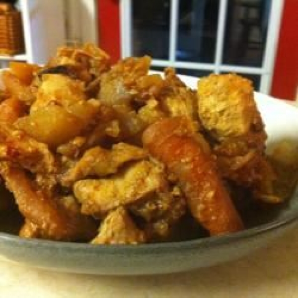 Spicy Korean Slow Cooked Chicken (Dhak Dori Tang)